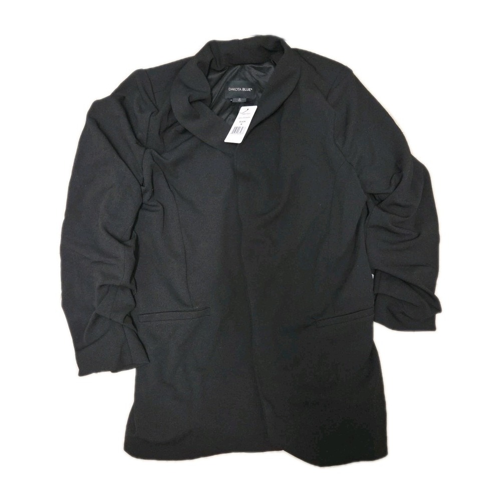 NWT Dakota Blue Women's Crepe Blazer, Color Black, Size M